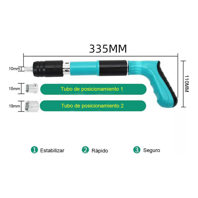 Kit De Pistola De Fijación De Pared Portátil + 100 Clavos