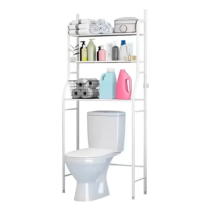Estante Repiza Para Lavadora Baño Lavandería Organizador Blanco