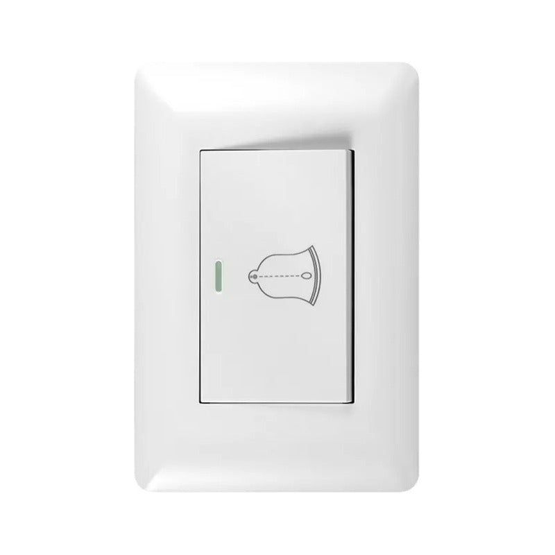 Pack X10  Pulsador Simple Timbre Interruptor 10a 250v  Blanco