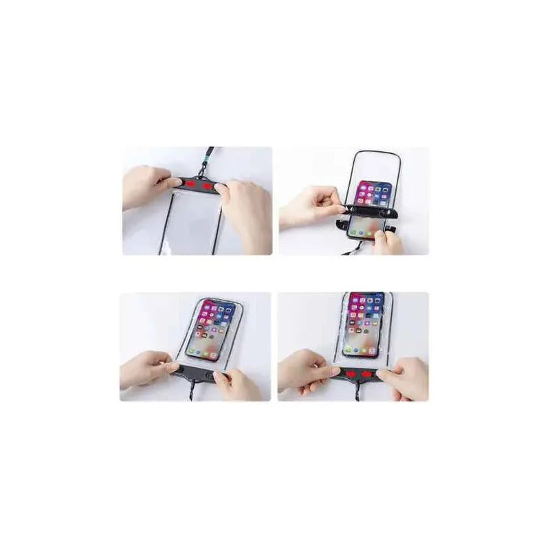 Funda Impermeable Teléfono Celular Móvil Protector De Lluvia Surtido Liso