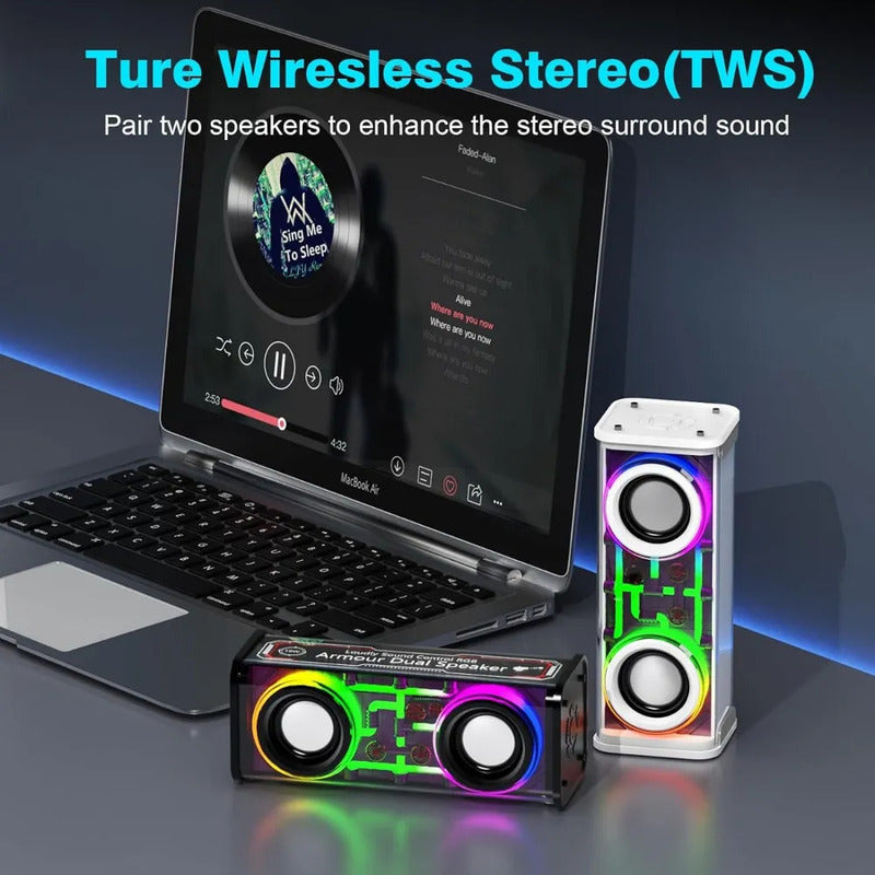 Altavoz Portátil Bluetooth Impermeable Miniwoofer Tws Agua