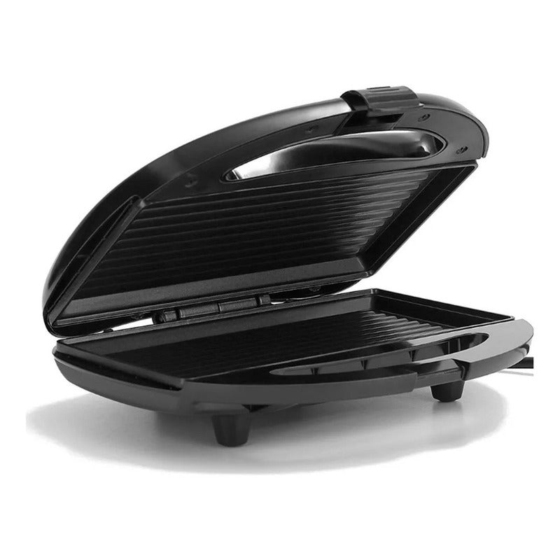 Tostador Grill Sandwichera Para Pan Carne 2 En 1 P Negro