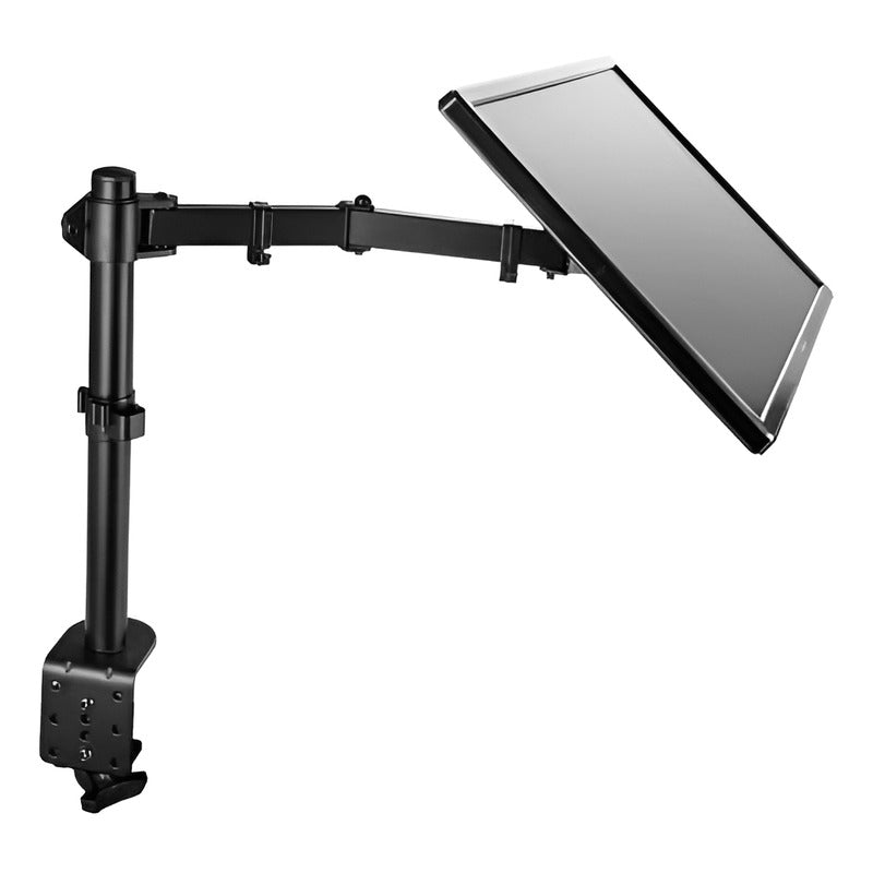 Soporte Monitor Pm50 Brazo Móvil 17-32 PuLG Inclinable Giratorio Negro