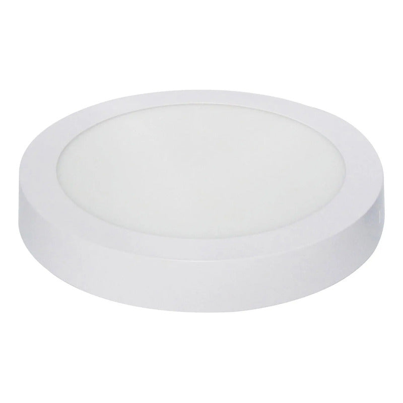 Pack X2 Foco Panel Led Sobrepuesto 24w Plafon Redondo Cuadra