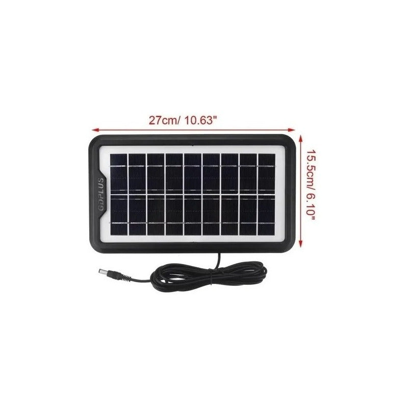 Kit De Camping Solar, Luz Emergencia Cargadorusb 3ampolletas Blanco Frío