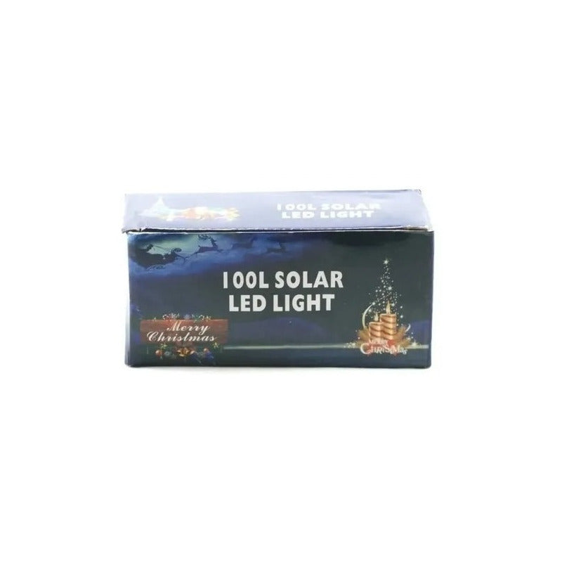 Luces Guirnalda Solar 100 Led Cálidas Cálido 10 Metros