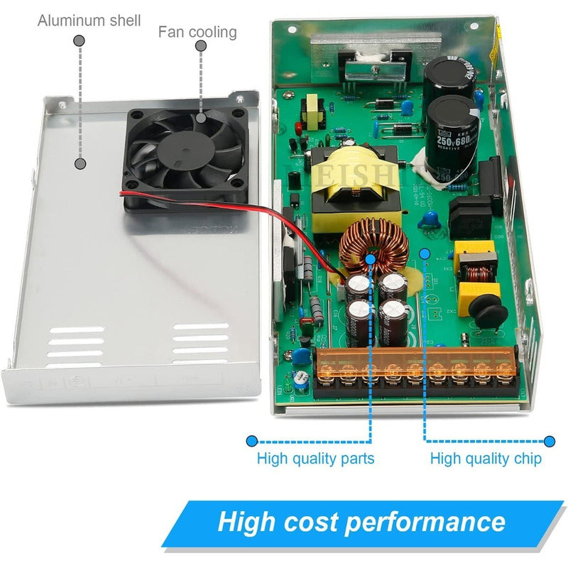 Fuente De Poder Conmutada Inversor 12v 50a 220wtransformador