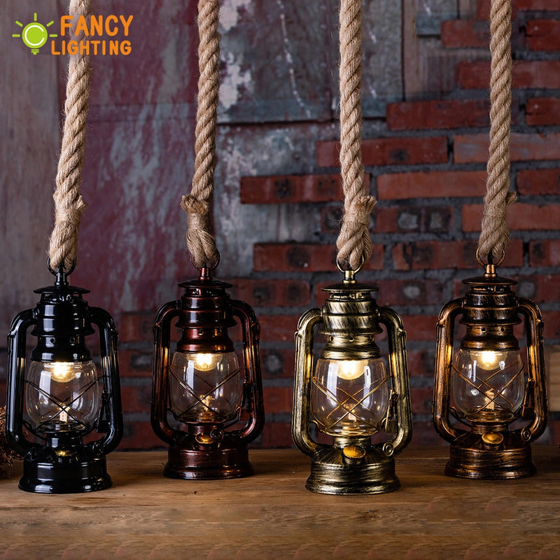 Lámpara Colgante Vintage Electrica Rústica De Techo E27 Cobre