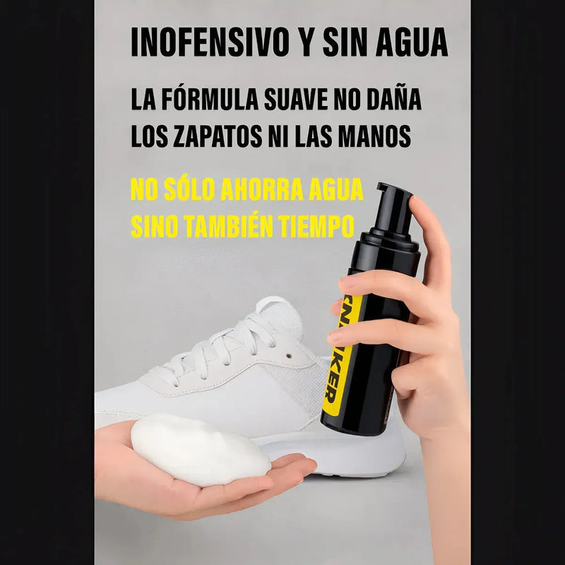 Kit De Limpieza Zapatillas Espuma Limpiador Blanqueadora Negro
