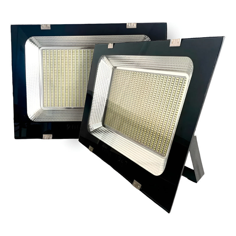 Foco 400w Reflector X2 Luz F 36.000 /estadio/cultivo/indoor Negro Blanco Frío