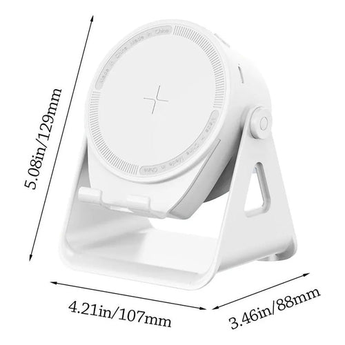Altavoz Bluetooth Inducción Automática Altavoz Blanco Negro