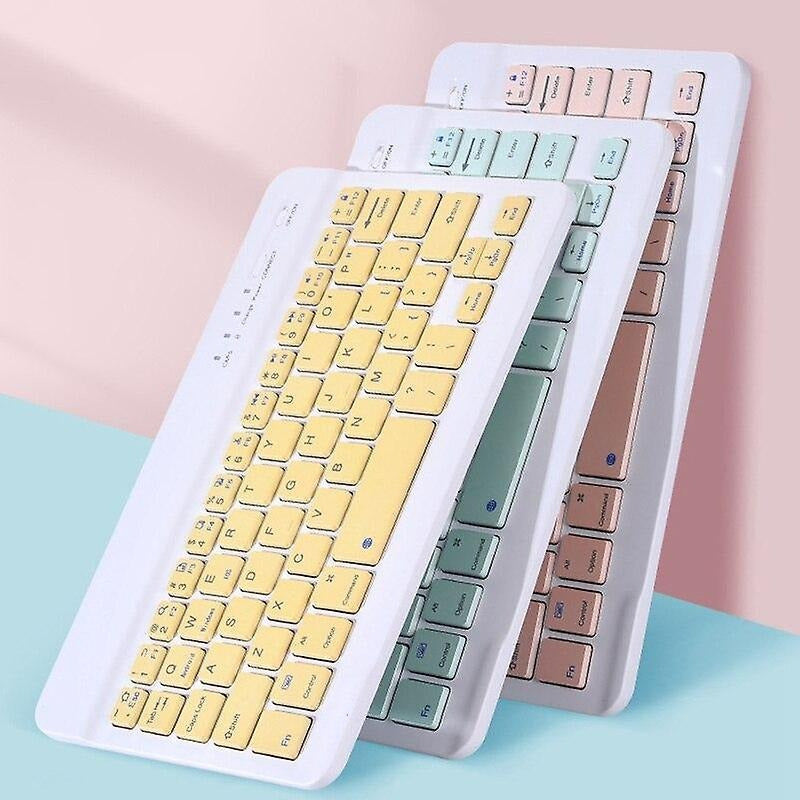 Kit Teclado Mouse Bt Para Windows Apple Android Slim Pastel