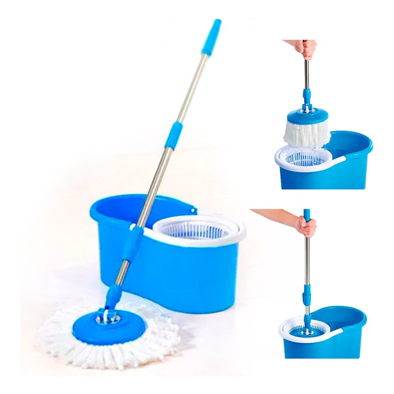 Mopa Trapeador Giratoria 360 Metalica Varios Colores Variado