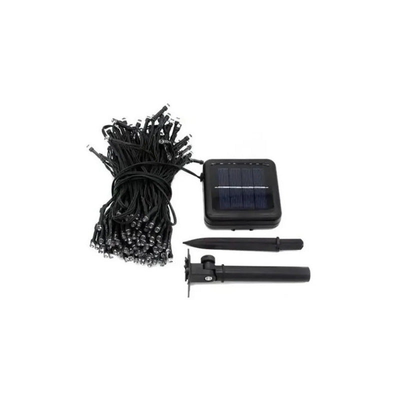 Pack 3 Luces Solares Navidad Guirnalda 10 Metros 100 Led