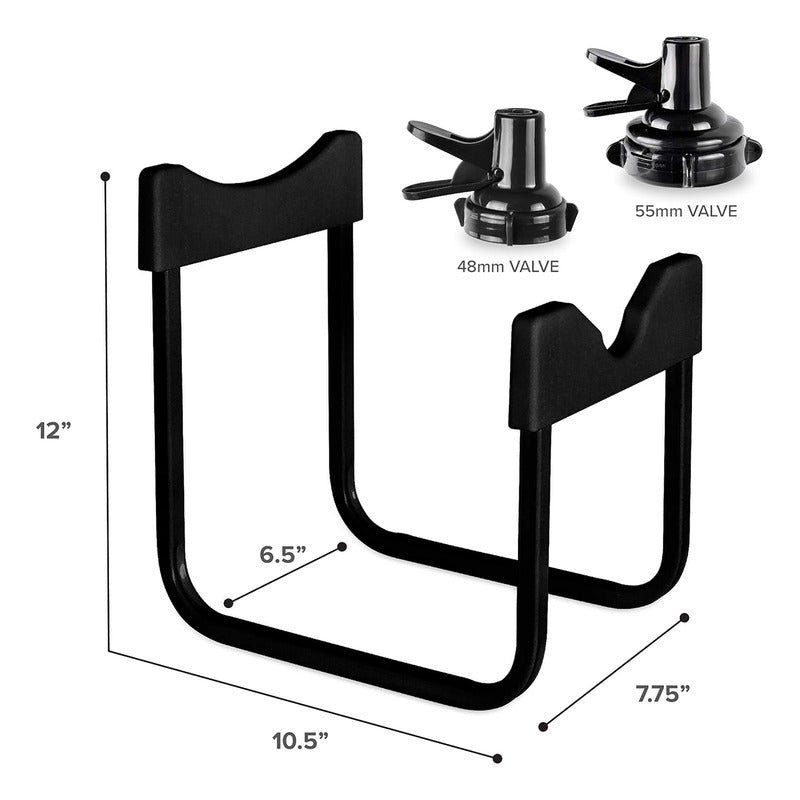 Estante Para Bidon De Agua Con Boquilla Rack Para Botellon Negro