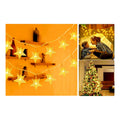 Estrellas Luces Led Solar Navidad Guirnalda Cinta Lineal