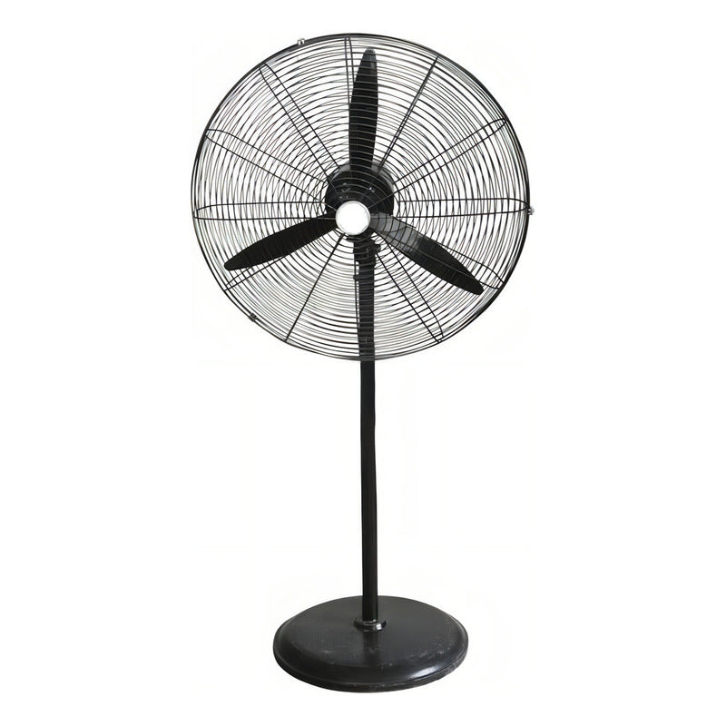 Ventilador Industrial De Piso Tipo Turbina De Alta Potencia 69 Cm Negro Acero 3