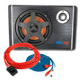 Subwoofer Amplificado Activo Kit Instalación Bajo Negro