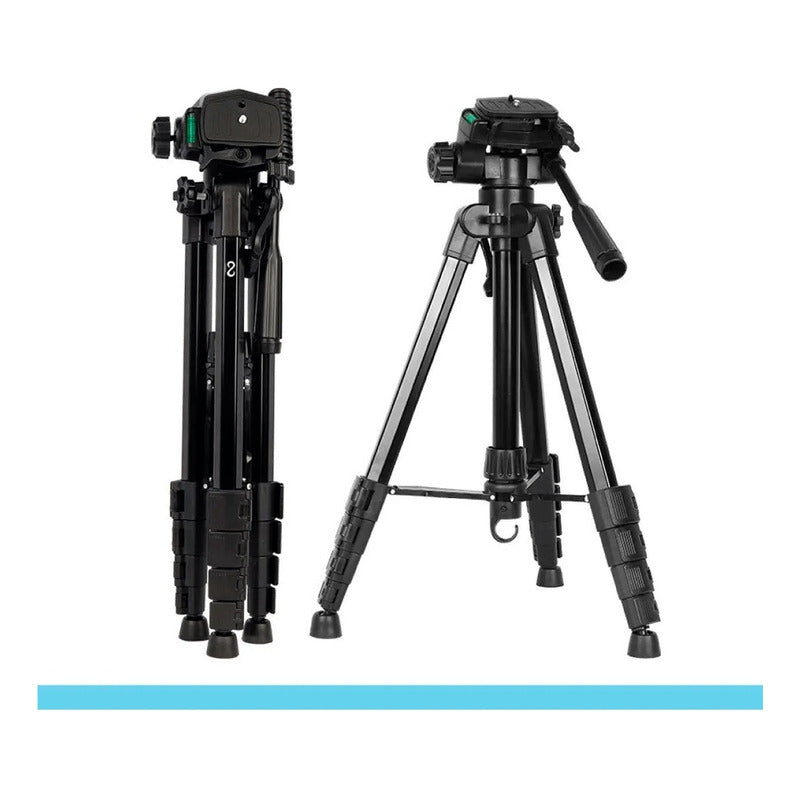 Trípode Universal Aluminio 1.7mts Profesional Cámara Negro