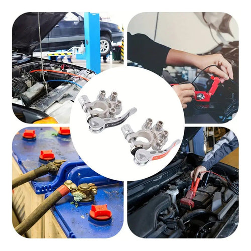 1 Par Bornes Batería Auto Terminal Desconexión Rápida