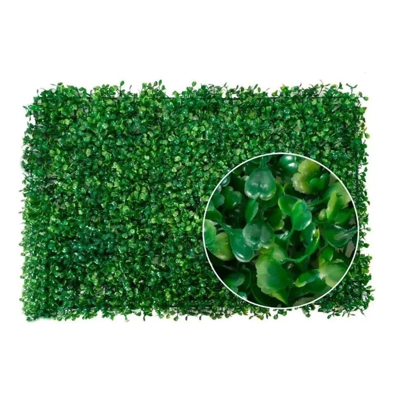 Pack X6 Pasto Planta Enredadera Malla Vallas Cercas Hojas  Verde Musgo