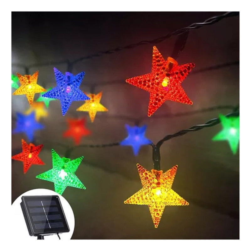 Pack X 2 Luces Solares Navidad Guirnalda  Varios Modelos