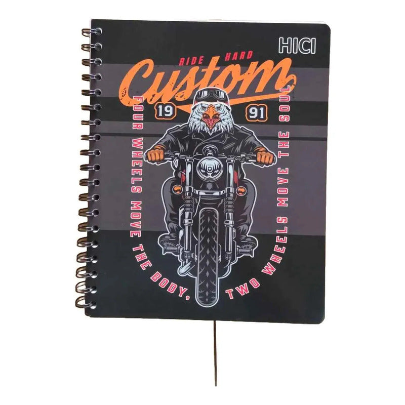Pack X5 Cuadernos De 100 Hjs Surtidos Espiral 7mm Colegio Varon 2