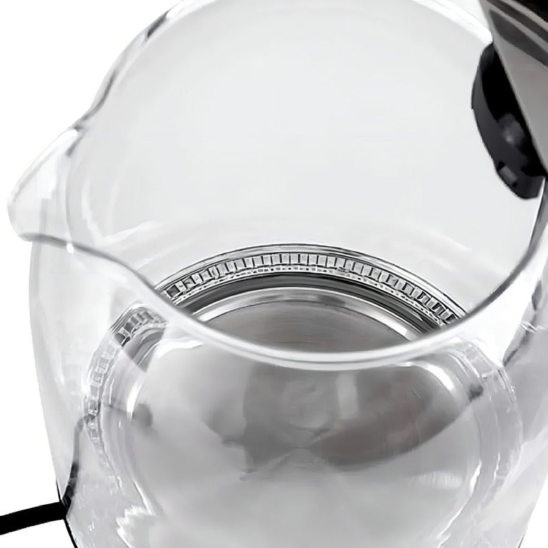 Hervidor De Agua Haeger Vidrio 2l Negro 600w Corte Automático