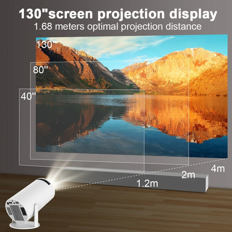 Proyector Portatil Android Homecinema 200lm Blanco 110v/220v