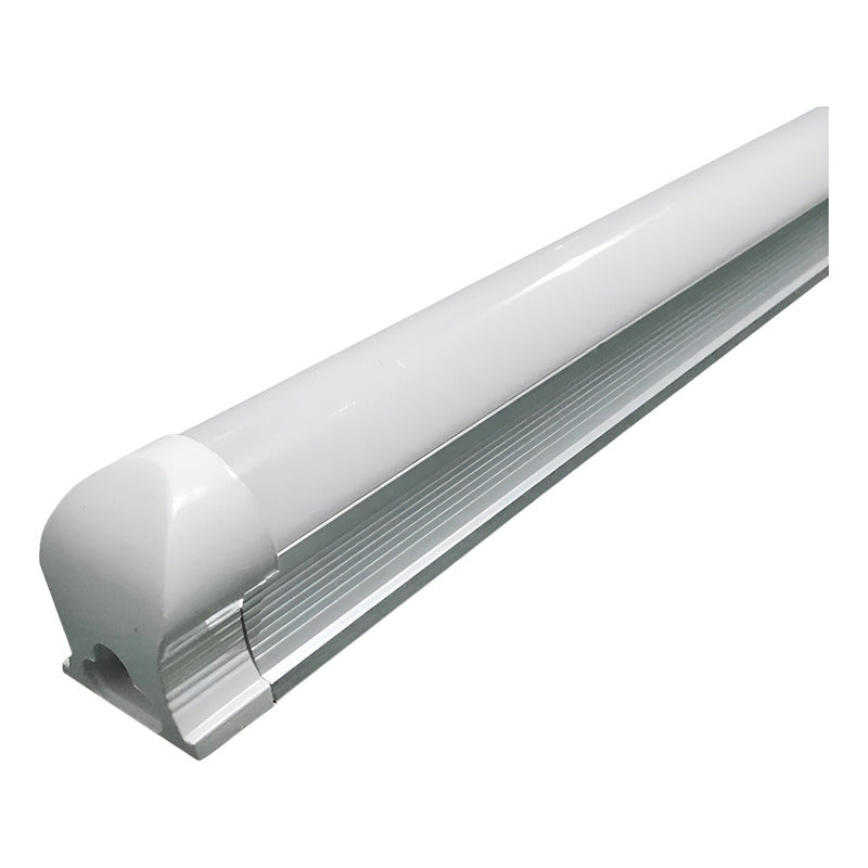 Tubo Led Con Base Canoa 18w 120cm Luz Fria Lisa Y Texturizad