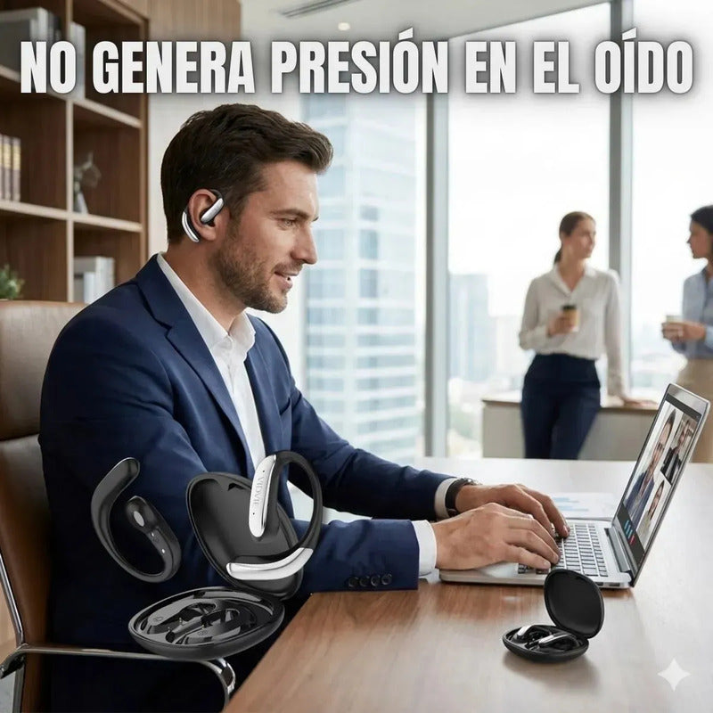 Audifonos Deportivos Vidvie Oido Abierto Open Ear Bluetooth Negro
