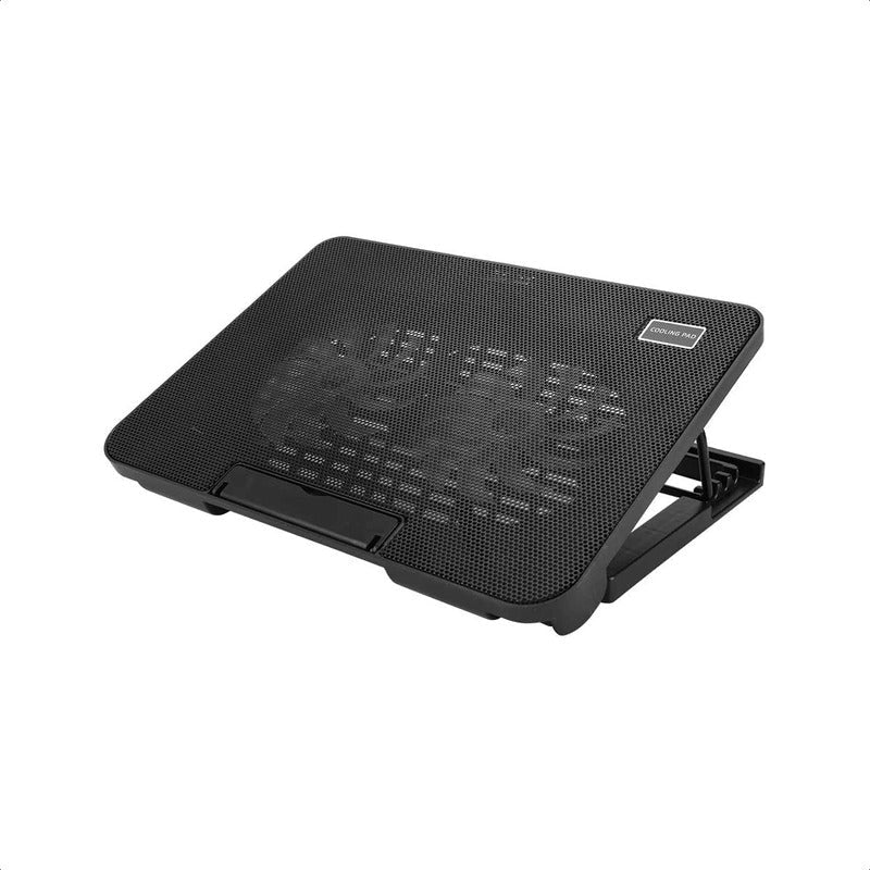 Mesa Ventilador Notebook Cooler Gamer Alzador Pc Enfriador C Negro