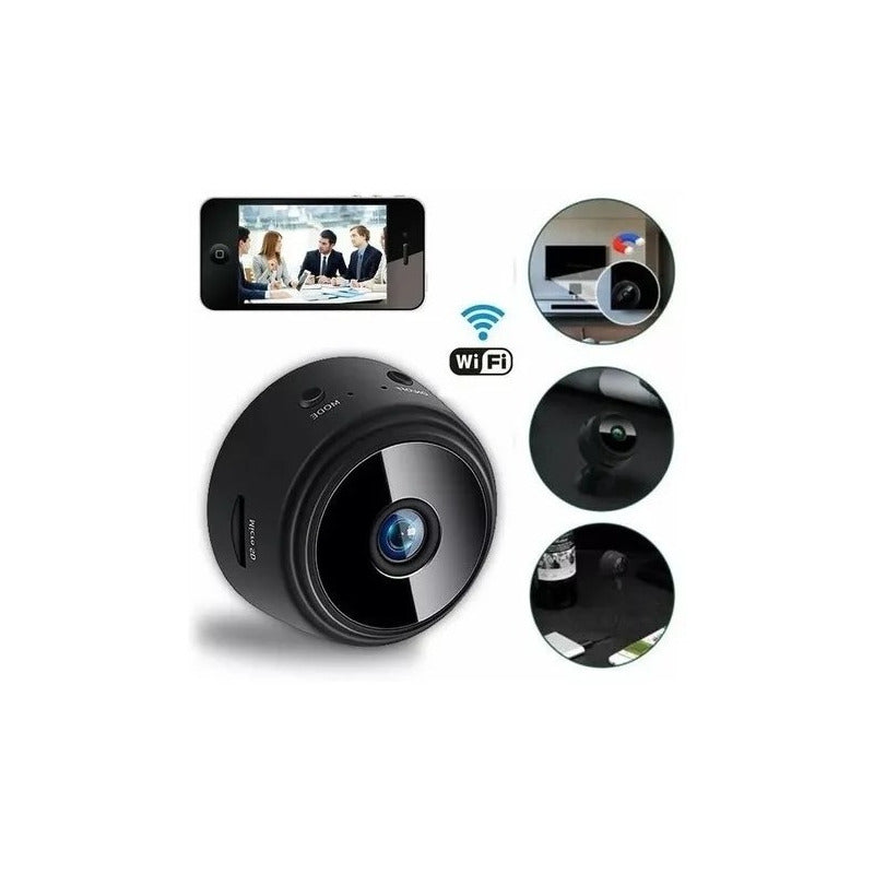 Cámara Espia Mini Portatil Inalambrica Bateria Interna Negro