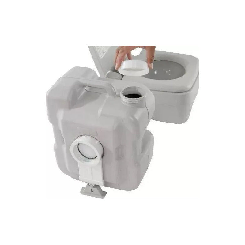 Carpa Caseta Baño Vestidor + Baño Químico + 2 Duchas 40l C/u Verde