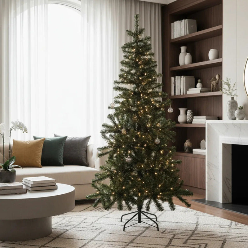Árbol De Navidad 180cm Con Base Metálica Árbol De Pascua Verde