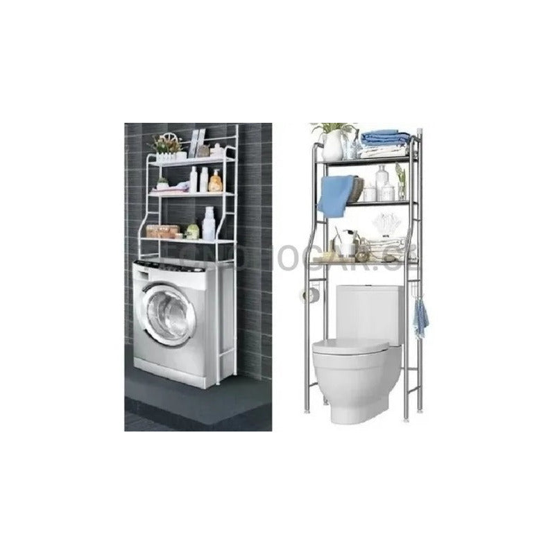 Estante Repiza Para Lavadora Baño Lavandería Organizador Blanco
