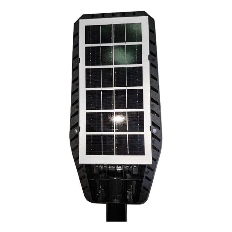 Foco Solar 800w Luminaria + Soporte Y Sensor De Movimiento Negro