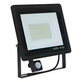 Foco Led Con Sensor De Movimiento 100w Resistente Al Agua Negro Blanco Frío