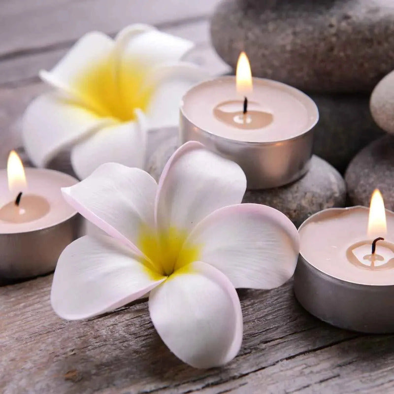 Pack Velas Tealight Blancas Decorativas Hogar Oficina 50/150 Blanco Lisa Sin Aroma 150 Velas