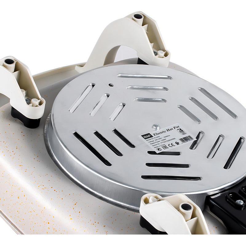 Olla Eléctrica Antiadherente Sartén Tapa De Vidrio 5l R.5400 Color Blanco Frecuencia 50hz-60hz 50 Hz X 60 Hz