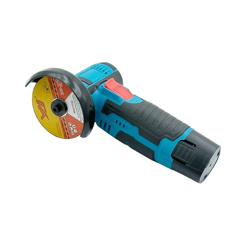 Mini Amoladora Angular Inalambrica Mas 2 Baterias Color Azul Frecuencia 1