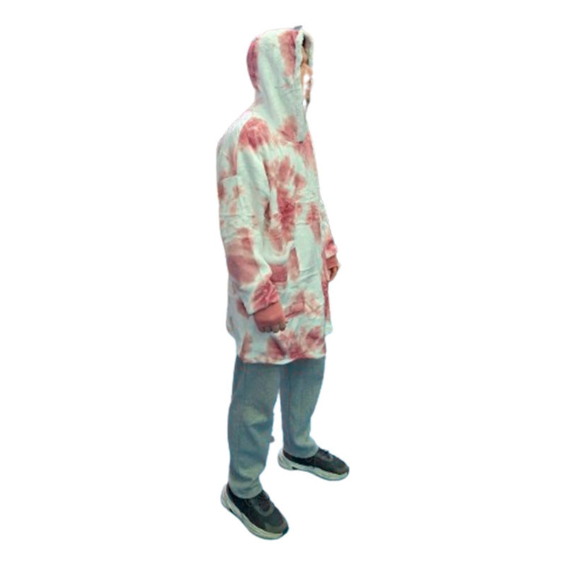 Poncho Sherpa Frazada De Chiporro Felpa Con Capucha Invierno