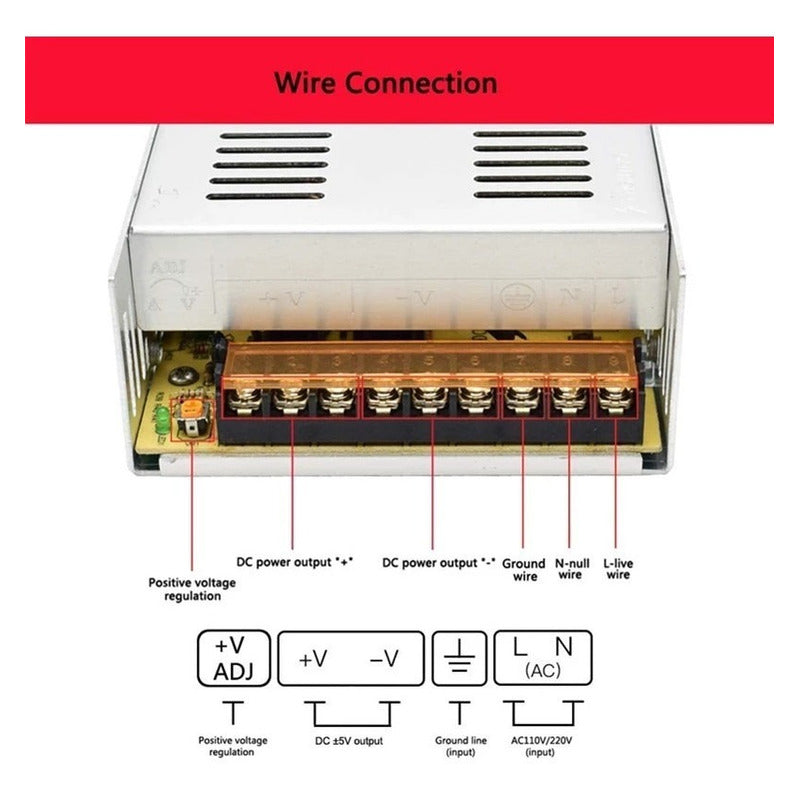 Fuente De Poder Conmutada Inversor 12v 50a 220wtransformador