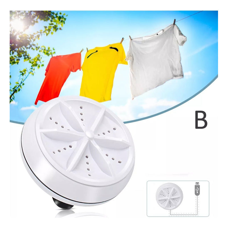Mini Lavadora Portátil Usb Ultrasónica Turbo1kg Usb Práctico