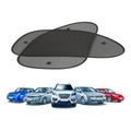 Set 2 Sombrillas Ventana Lateral Negro S 44x36cm Triangular