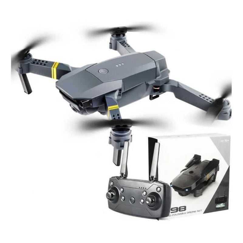 Drone Con Cámara Wifi App Control + Batería Recargable /ryc Color Negro