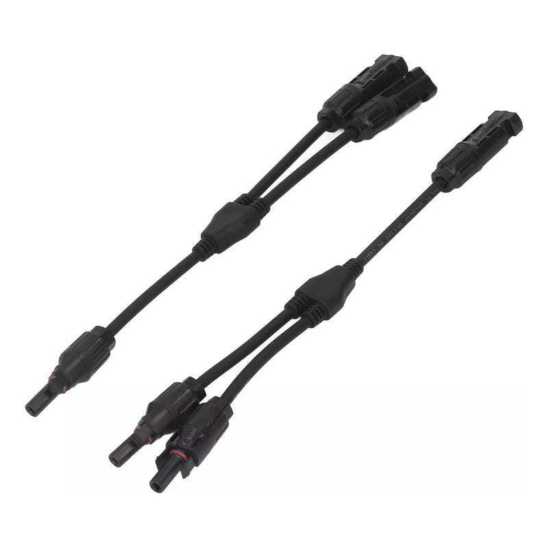 Cable Tipo Y Mc4  Rama 2-1 Para Paneles Solares Negro