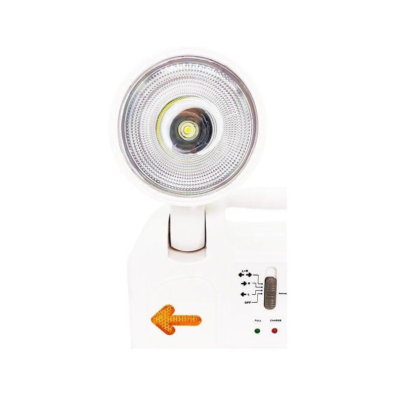 Lámpara De Emergencia Encendido Automatico Ajustable Blanco
