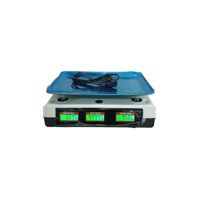 Pesa Balanza Digital 40kg Con Bandeja Plomo