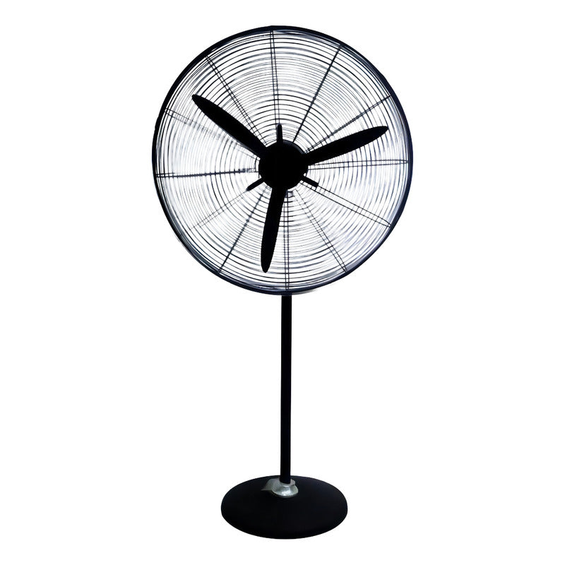 Ventilador Industrial De Piso Tipo Turbina De Alta Potencia 69 Cm Negro Acero 3